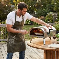 16 In. Propane Pizza Oven, Outdoor Pizza Oven in Stainless Steel, W/Rotating Pizza Stone — Lifestyle
