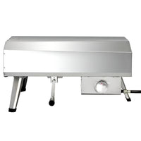 Propane Pizza Oven Designed for Outdoor Cooking, 16 Inch Stainless Steel, Rotating Stone, Quick Assembly
